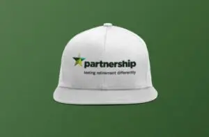 Personalised caps for Partnership event     