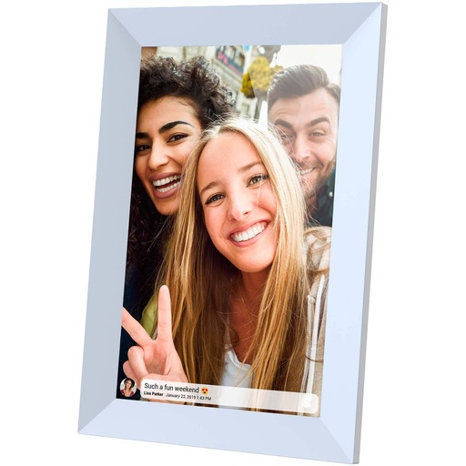 [2PA13001] White (Prixton Prado 10" Frameo wifi digital photo frame) 