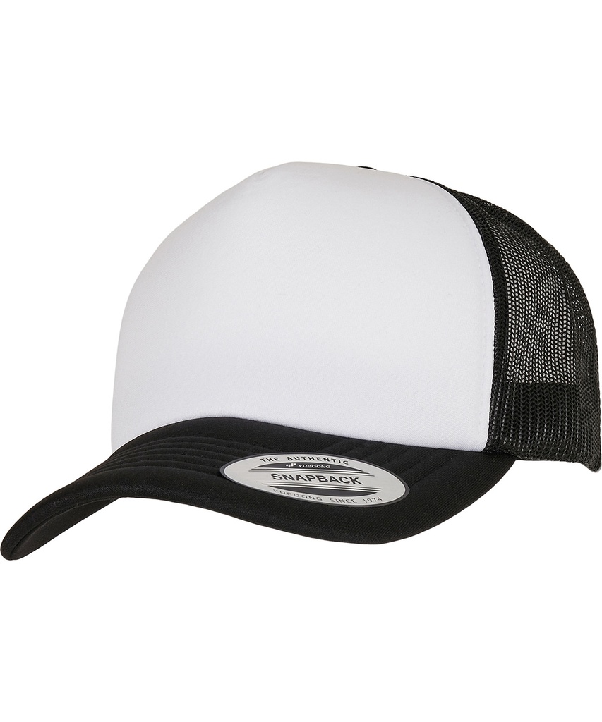 YP Classics® curved foam trucker cap - white front (6320W)