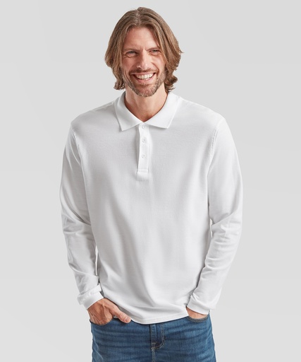 Premium long sleeve polo SS258